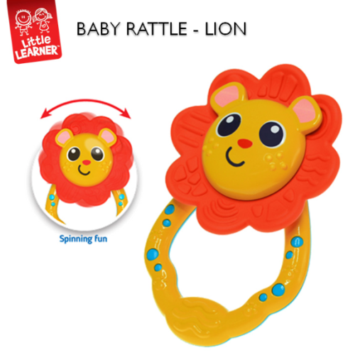 Hap-P-Kid Little Learner Baby Shake Rattle - Lion | 6 months+